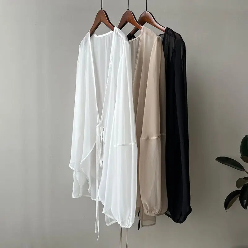Jacken Frauen Elegante Sommer Sun-proof Zarte Mode Täglichen Lose Einfache Feste Alle-spiel Grundlegende Stilvolle Koreanische stil Puff Hülse