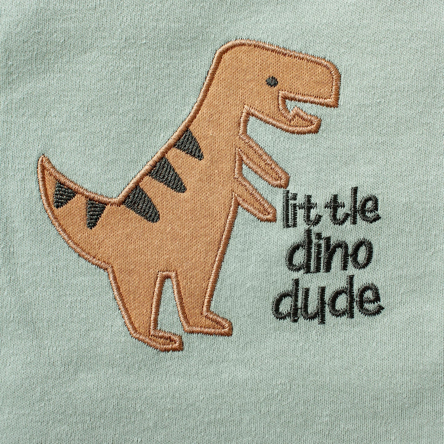 3-teiliges Sommer-Baby-Body, dreiteiliges Set mit Cartoon-Dinosaurier-Muster und Streifenmuster, Knopf-Design für Jungen im Alter von 0–9 Monaten