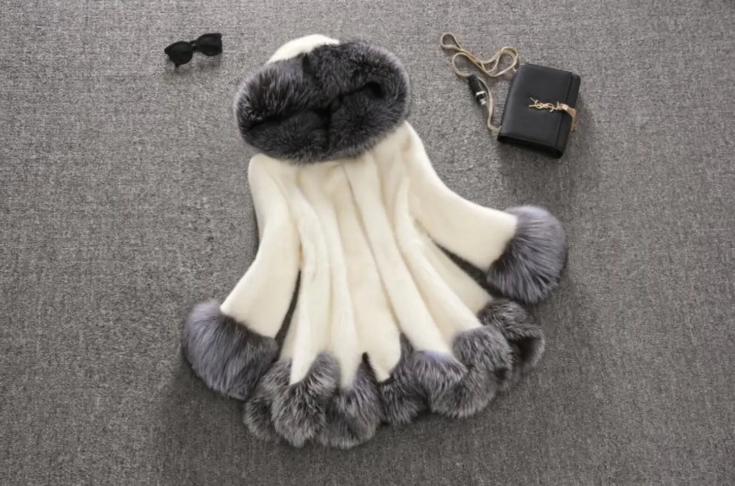 Mit kapuze Lose Faux Pelz Jacke Frauen Dicke Herbst Winter Koreanische Maxi Mantel Lange Warme Luxus Pelz Parkas Bontjas Pelzigen Oberbekleidung