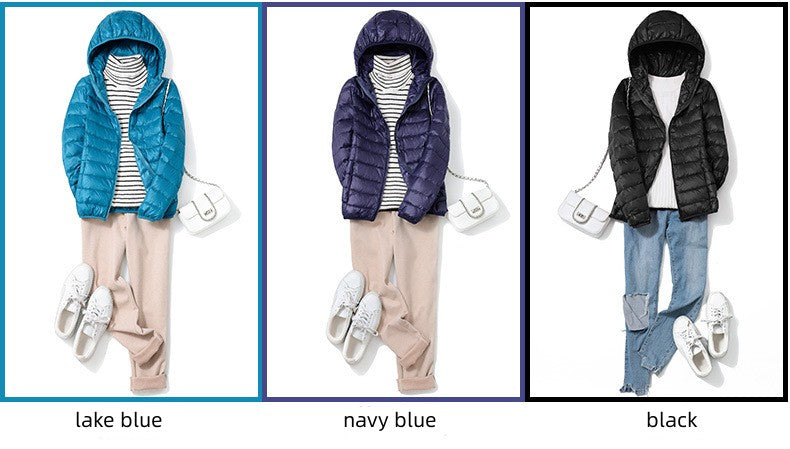 13 Farbe Neuankömmlinge Frauen Mode kurze ultraleichte dünne packbare Puffer Jacken weibliche süße Stil koreanische Daunen mäntel