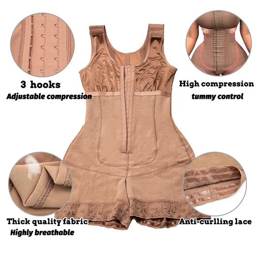 Girdles Shapers Fajas Colombian Corset Sculpting Body Sheath Slimming Bodysuit Tummy Reducing Shapewear Post Surgery Garment.