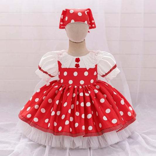 Mascha und Bär Lolita Mädchen Partykleid Barbie Pink Maid 1. Geburtstag Prinzessin Kleider für Kinder Spitze Weihnachtskostüme ASQ03.