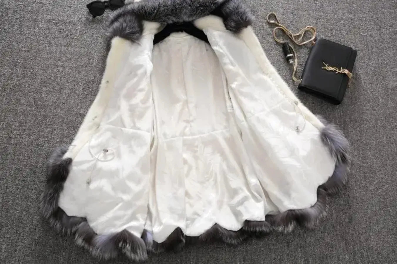 Mit kapuze Lose Faux Pelz Jacke Frauen Dicke Herbst Winter Koreanische Maxi Mantel Lange Warme Luxus Pelz Parkas Bontjas Pelzigen Oberbekleidung