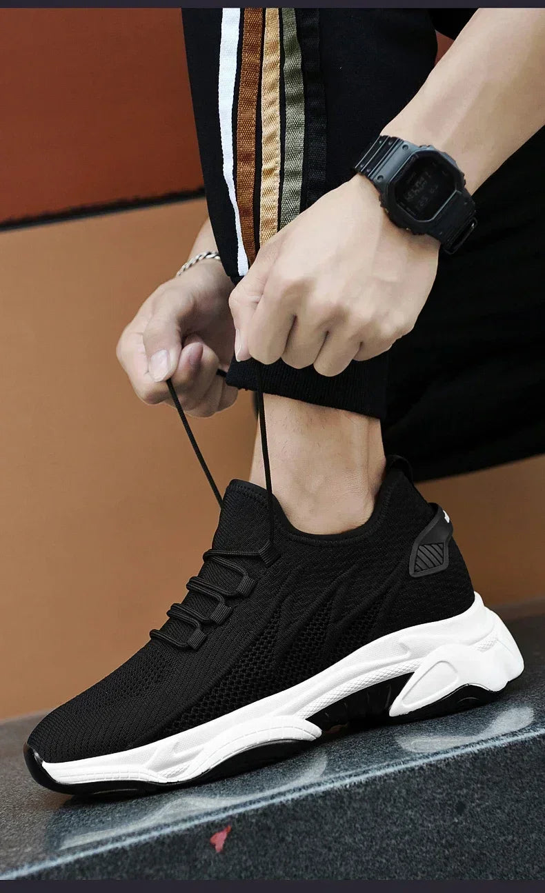 Zunehmende Herren-Turnschuhe, lässige Erhöhungsschuhe, 8 cm Höhenerhöhungsschuhe für den Sommer, atmungsaktive 6 cm Aufzugsschuhe
