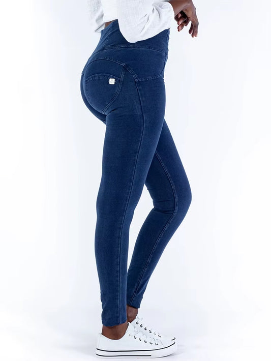 Melody Grey High Waist Zipper Fly Jeans Jeggings.