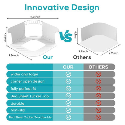 2025 New Invisible Bed Sheet And Bed Cover Detachable Daily Fastener Bed Sheet Clip 4-piece Set To Prevent Displacement Artifact.