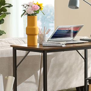 VASAGLE Schreibtisch,  Computertisch, Bürotisch, für Arbeitszimmer, Schlafzimmer, 50 x 100 x 75 cm, Industrie-Design