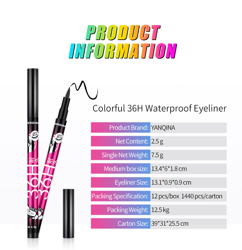 Hot Sale Makeup Black Liquid Eyeliner Waterproof Make Up Beauty Cosmestics Eye Liner Pencil Pen 8862#.