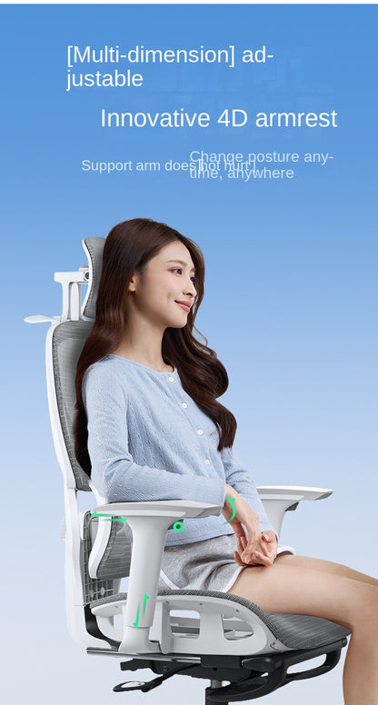 Uvr inländische bequeme sitzende atmungsaktive Mesh Stuhl ergonomisches Design Liegestuhl Büro verstellbare Lordos stütze Stuhl