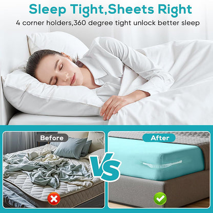 2025 New Invisible Bed Sheet And Bed Cover Detachable Daily Fastener Bed Sheet Clip 4-piece Set To Prevent Displacement Artifact.