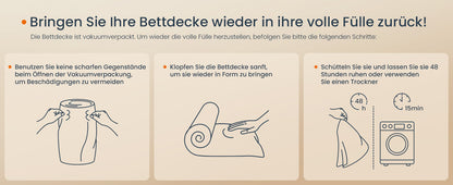 SONGMICS HOME Microfiber bedspread duvet filling: 100% microfiber quilt with 8 loops, 300 GSM  - et.