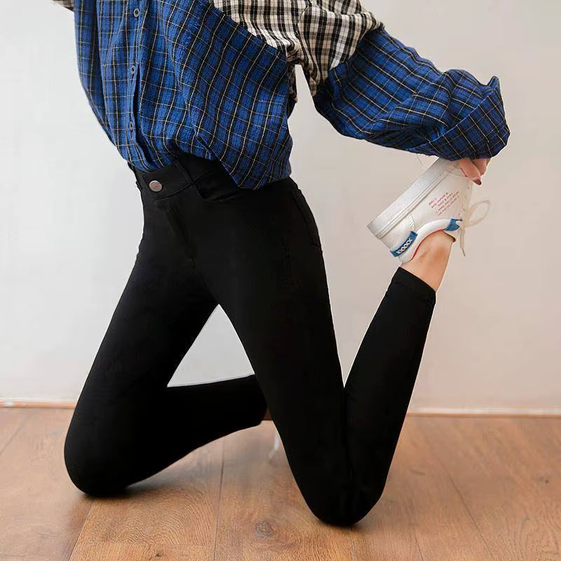 New Arrivals Fashion High Stretchy Women Pencil Jeans Skinny Pants High Wasit Female Slim Lady Pants plus Size.