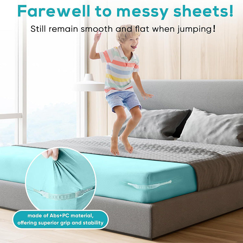2025 New Invisible Bed Sheet And Bed Cover Detachable Daily Fastener Bed Sheet Clip 4-piece Set To Prevent Displacement Artifact.