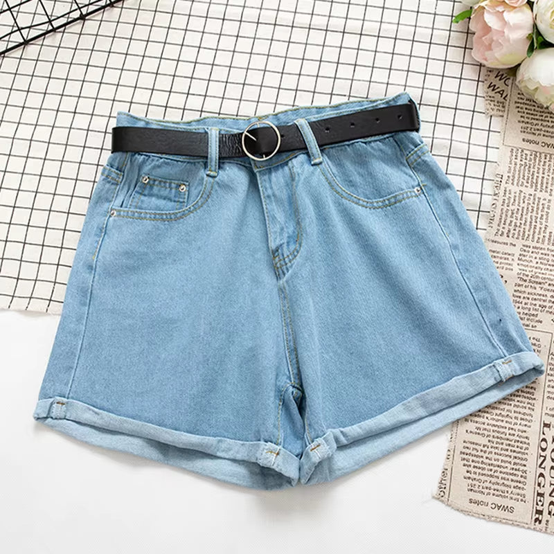 Chic High-Waisted Denim Shorts for Summer Vibes! Perfect for Every Casual Look! 🌞👖 #Fashion #SummerStyle.
