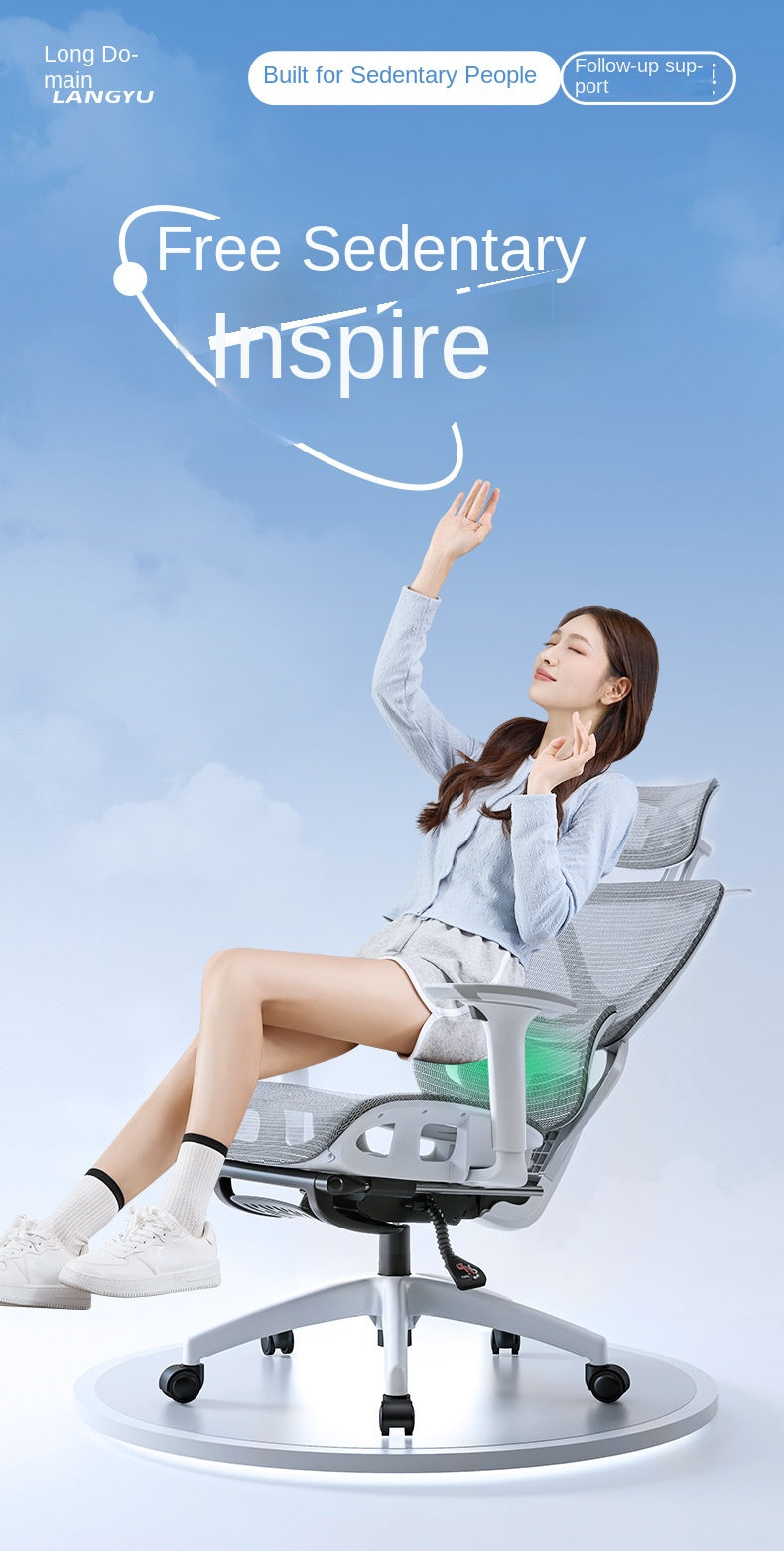 Uvr inländische bequeme sitzende atmungsaktive Mesh Stuhl ergonomisches Design Liegestuhl Büro verstellbare Lordos stütze Stuhl