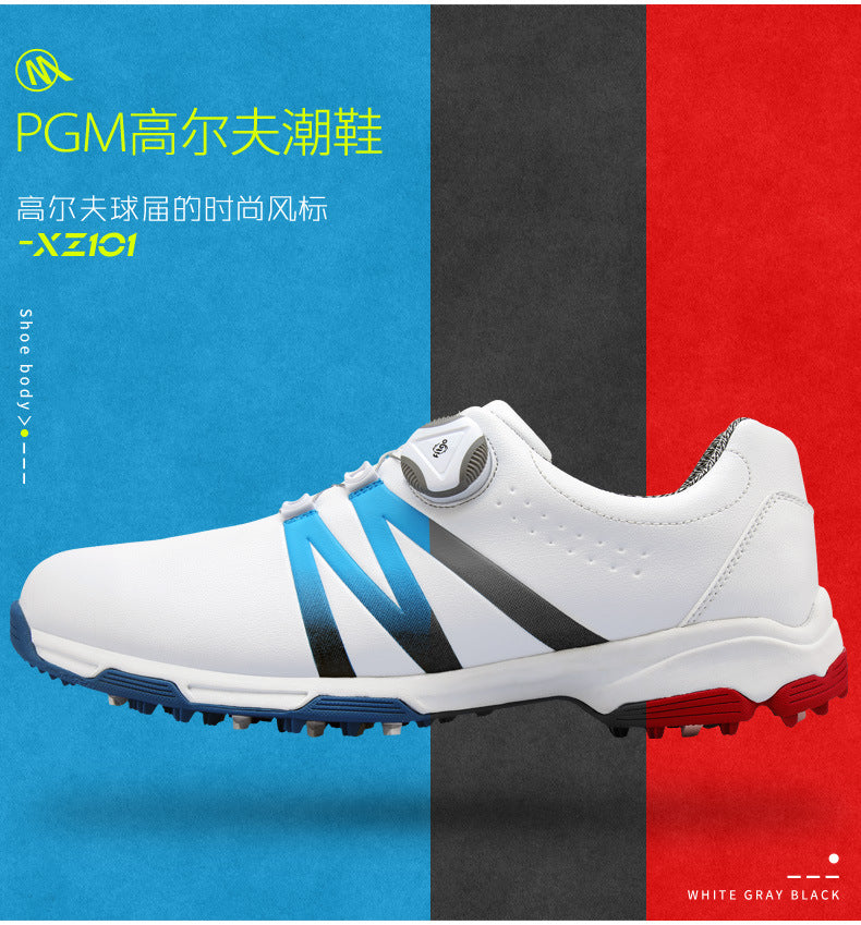 PGM Golf Sports Men's Shoes Waterproof Fashion Casual Sneakers Quick Lacing Breathable Non-Slip XZ101 Wholesale.