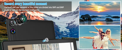 URAO A10L 10 Inch Tablet Android 14 12GB RAM 64GB ROM Octa-Core 5G WiFi with Keyboard Mouse Touch Pen Headset Case Tablet Kit.