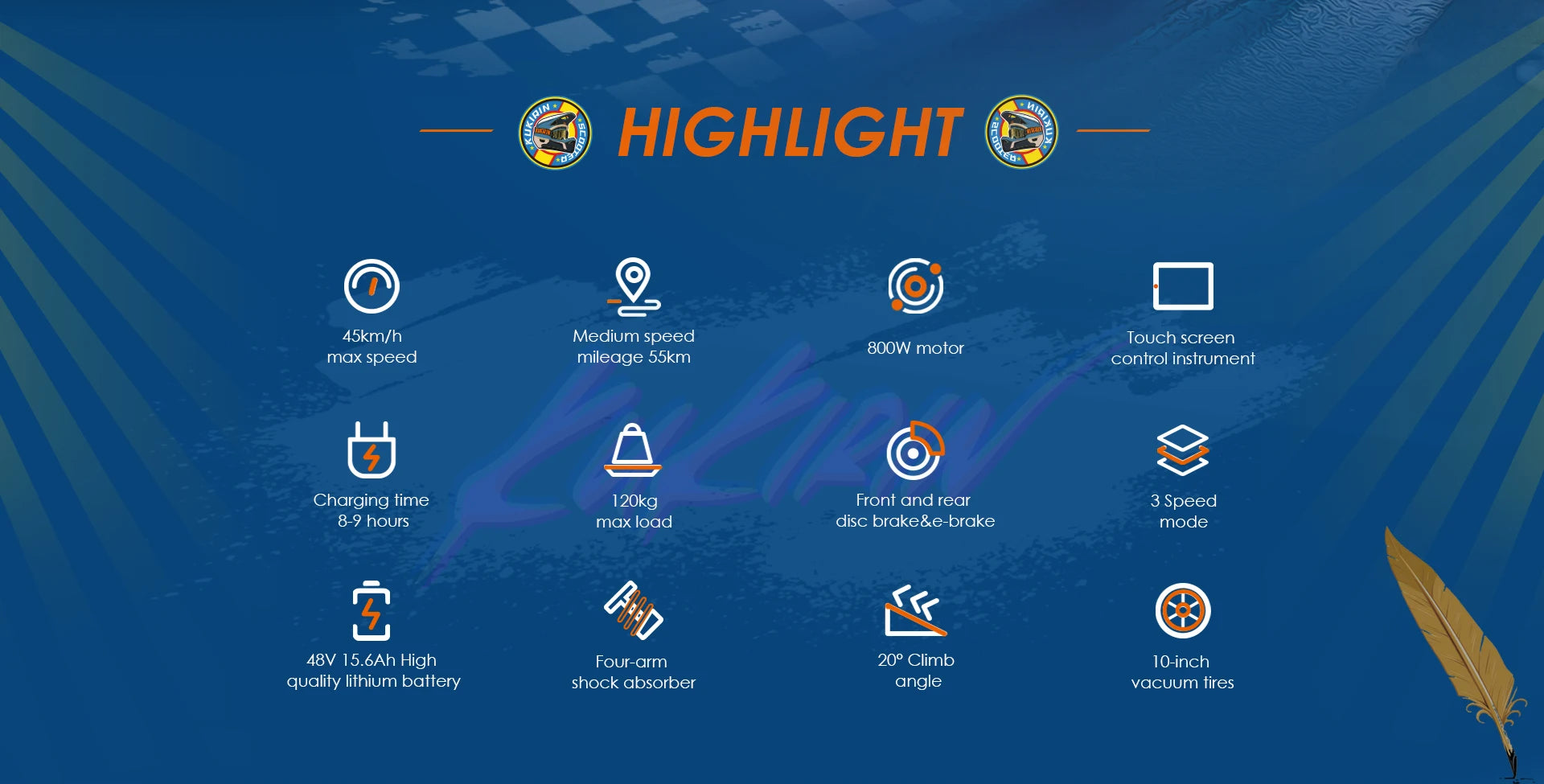 Kukirin G2 Foldable Electric Scooter 800W Brushless Motor 48V 15.6Ah Battery 10-inch Tire 45km/h Max Speed 55km Range.