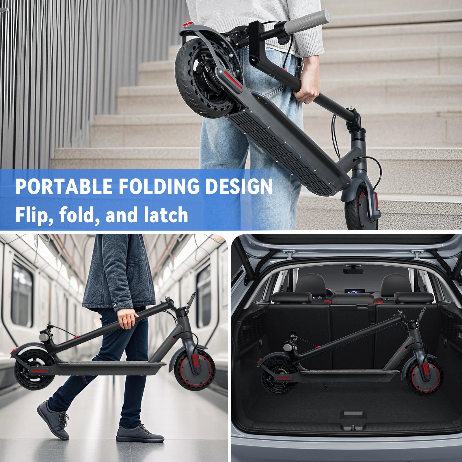 JUICEASE TX01 Electric Scooter for Adults 7.8Ah 350W Powerful Motor up to 31KM/H Speed Smart APP Electric Scooter with 5.2 Chips.