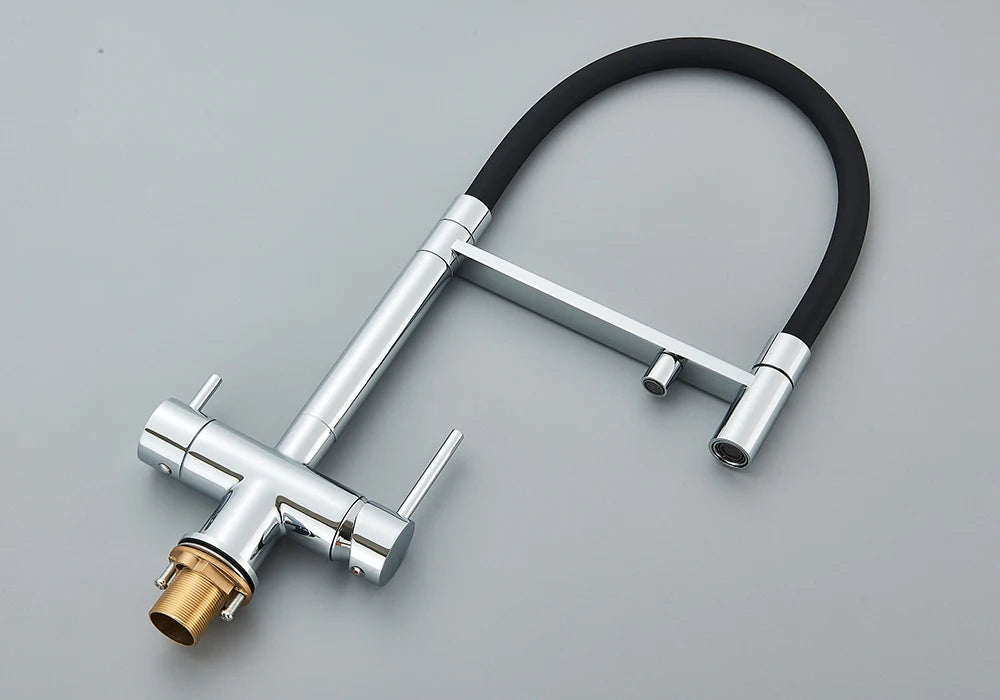 Black Grey Filtered Kitchen Faucet Water Filter Kitchen Faucets Filter Faucet Mixer Water Purification Water Drinking Water Taps