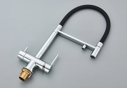 Black Grey Filtered Kitchen Faucet Water Filter Kitchen Faucets Filter Faucet Mixer Water Purification Water Drinking Water Taps