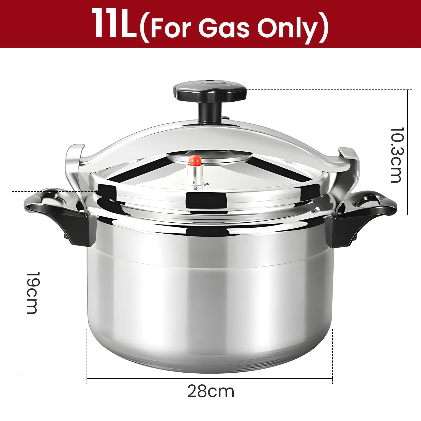3L/7L Aluminum Pressure Cooker Multifunctional Pressure Cooker Gas Stove Household Restaurant Explosion-proof Pressure Cooker.