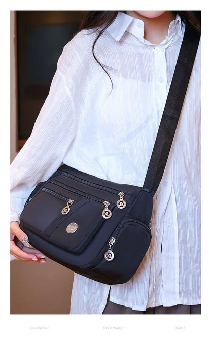 Women Nylon Waterproof Bag Messenger Bags For Lady Crossbody Large Capacity Travel Shoulder Bag Casual Handbags High Quality.