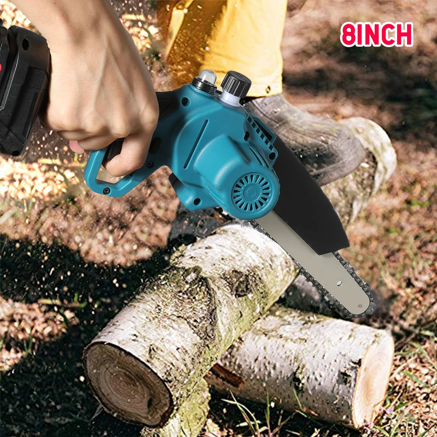 3000w 8 Zoll elektrische Kettensäge Hand tragbare Kettensäge Baum Holz schneider Schnitt Garten Elektro werkzeug für Makita 18V Batterie
