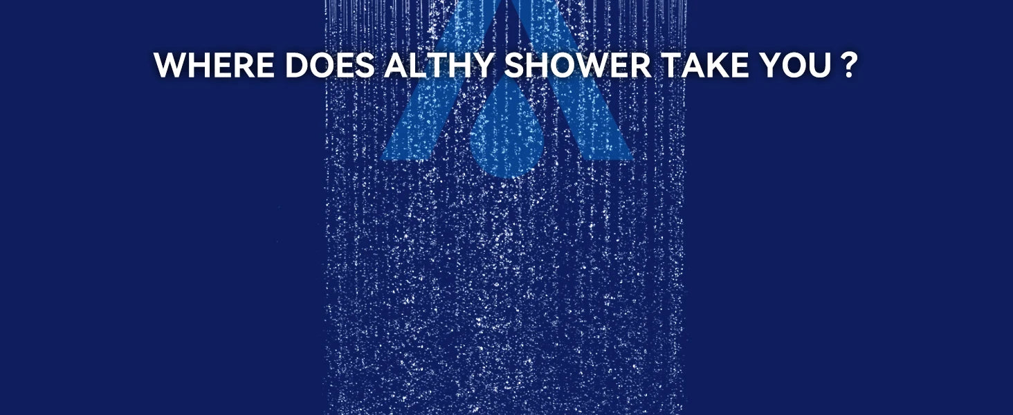 ALTHY Vitamin C Shower Head Water Filter, Reduces Chlorine,Softened water,Improves Dry Itchy Skin, Hair Dandruff, Eczema.