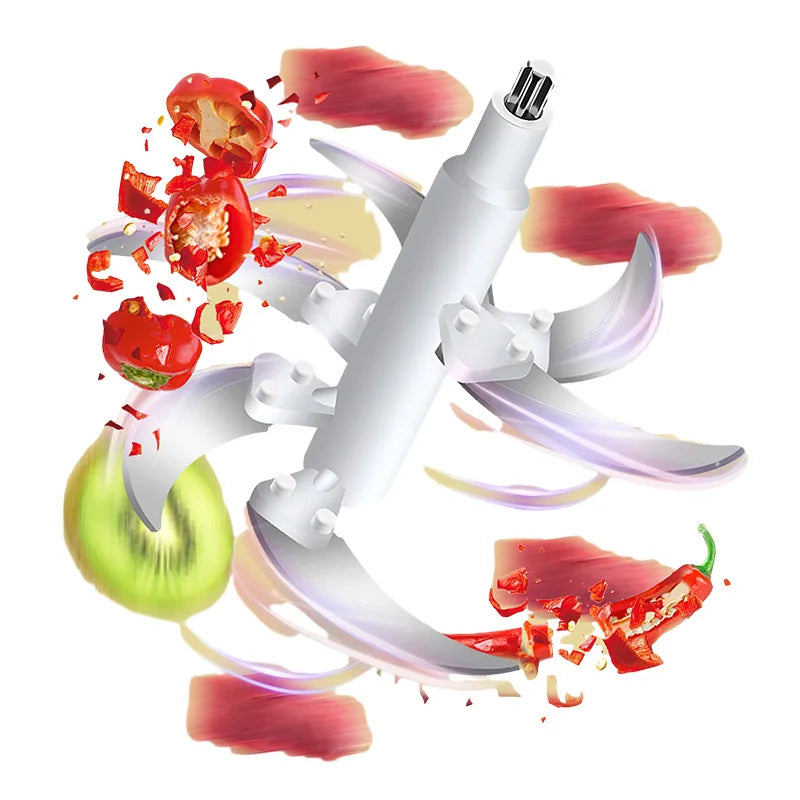 5L Electric Meat Grinders Food Crusher 6S Stainless Steel Multifunctional Vegetable Slicer Processor Chopper Kitchen Appliances.