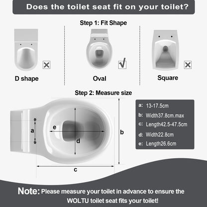 O-förmiger Toilettensitz, verstellbare Scharniere, Toilettendeckel mit Motiv, Soft-Close-Mechanismus für Badezimmer