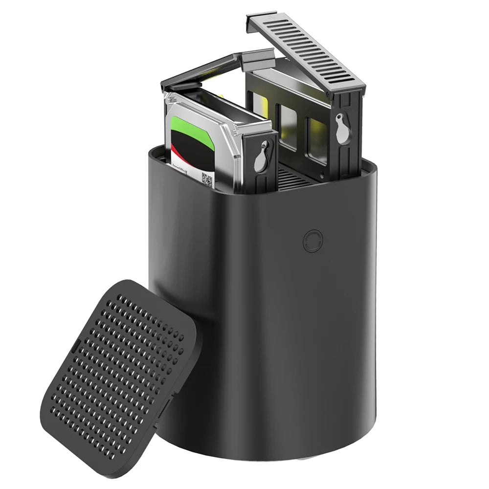 AOOSTAR R1 Mini PC NAS Router, Intel N150 4 Cores Max 3.6GHz, 16GB RAM 512GB SSD, HDMI+Type-C Triple 4K Display, WiFi 6 2*USB3.0.