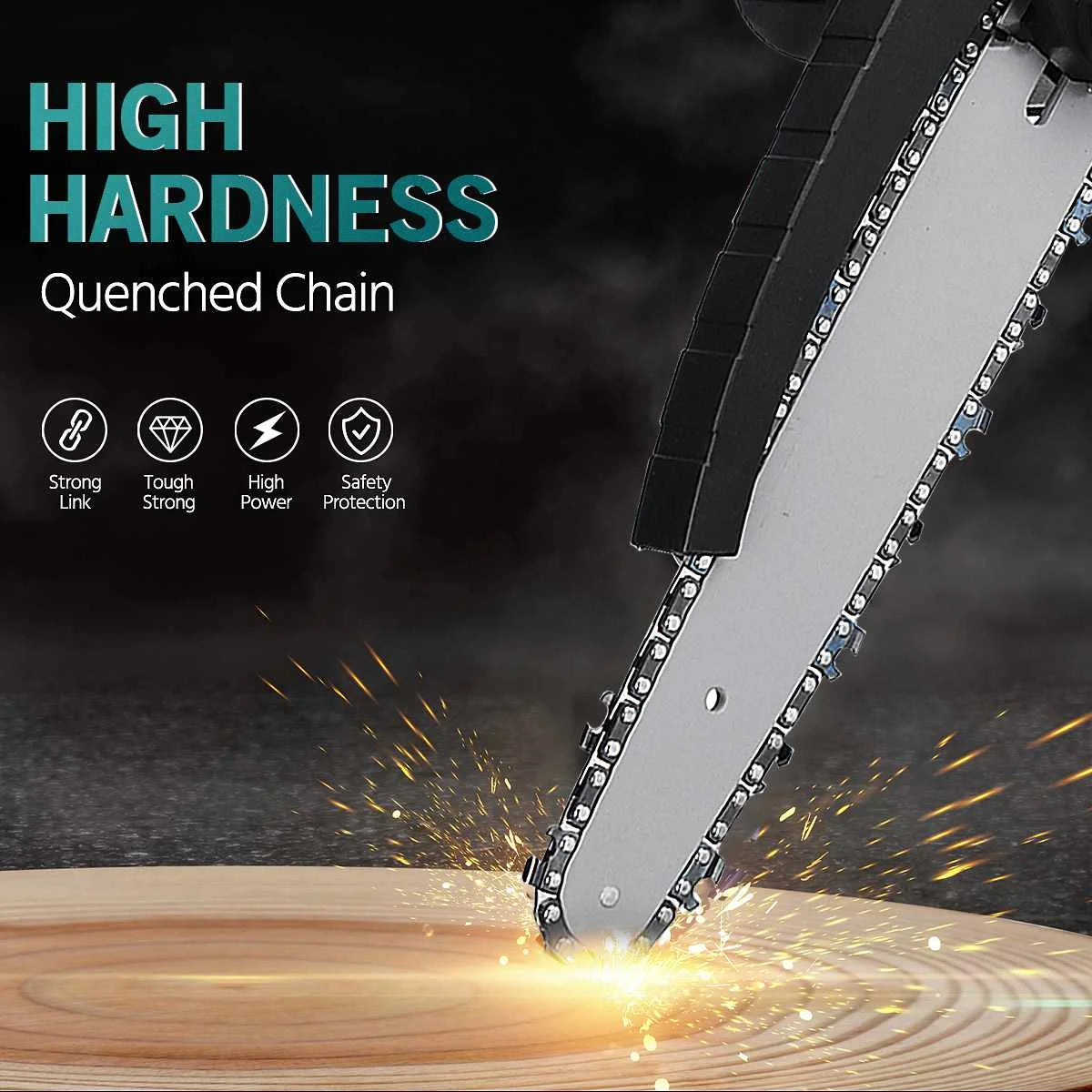 8 Zoll 3000w kabellose elektrische Kettensägen leistungs starke Schnitts äge Holz bearbeitung Garten Trimm sägen Elektro werkzeuge für Makita 18V Batterie