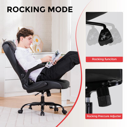 GTPLAYER Gaming Stuhl mit hochklappbarer Armlehne, Gamer Stuhl mit Schaukelfunktion, Ergonomischer Computer Gaming Stuhl