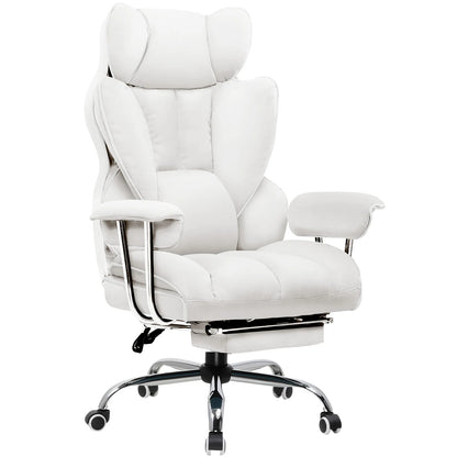 GTPLAYER Gaming Stuhl, Gamer Stuhl, Ergonomischer Bürostuhl mit Fußstütze, Stoffoberfläche, Federsitzkissen, Gaming Chair