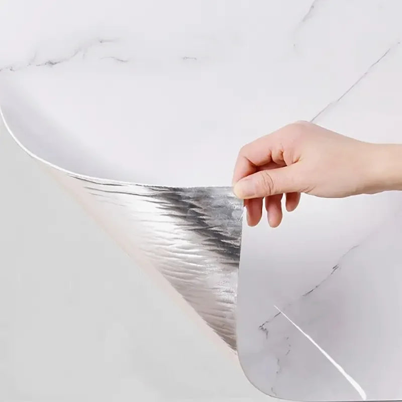 Imitation tile self-adhesive PVC marble waterproof wall sticker for living room kitchen bedroom decoration sticker