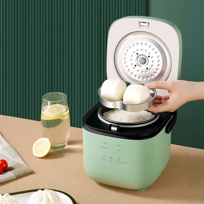 Mini Rice Cooker Automatic Household Kitchen Electric Cooking machine 1-2 People Food Warmer Steamer 1.2L Small Rice Cooker.