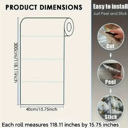 Marble imitation ceramic tile waterproof self-adhesive PVC wall sticker for living room kitchen bedroom decoration stickers