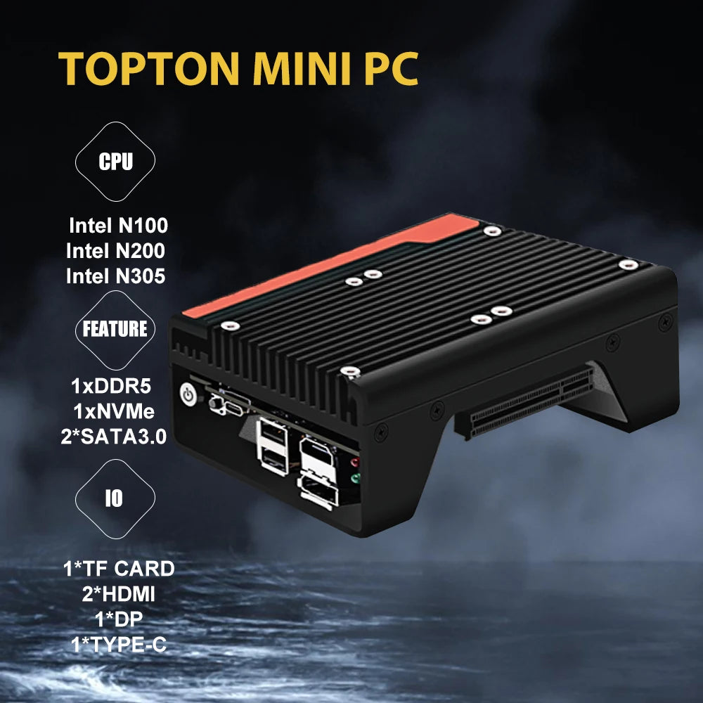 2024 Magic Multi-function Drawing /3D Printing/DIY/Soft Router Mini Pc 12th Gen Intel i3 N305 N100 Four Display 2*HDMI DP Type-C.
