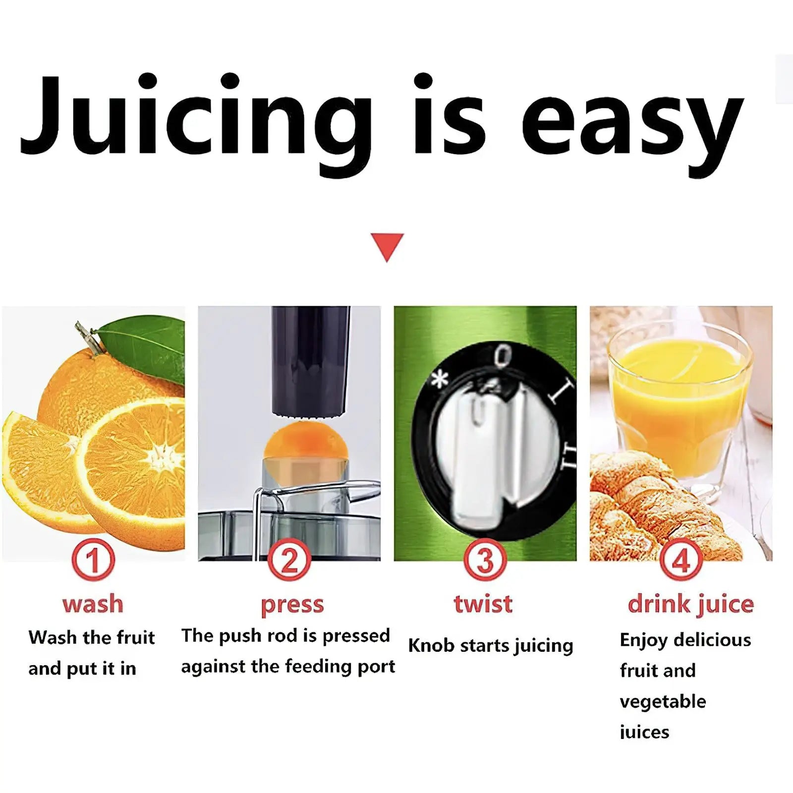 400W Electric Juicer Machine Juicer Wide fall for Whole Fruit Juicer Juicer vegables Fruit mix Blender with boot.