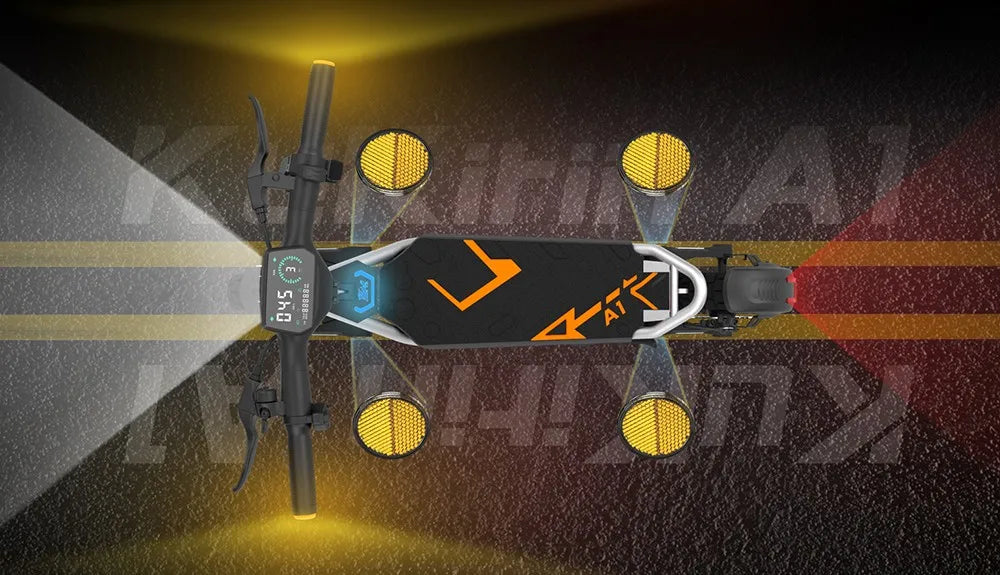 Kukirin A1 Folding Electric Scooter, 800W 48V 13Ah Battery, 10" Vacuum Tire, 45km/h Max Speed 45km Range Front & Rear Disc Brake.