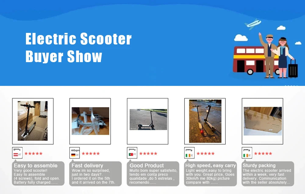 JUICEASE 2025 Solid Tire Electric Scooter 8.5/10 Inch 25/35KM Range Waterproof Escooter 31/35KM/H Fast Speed Scooter Electric.