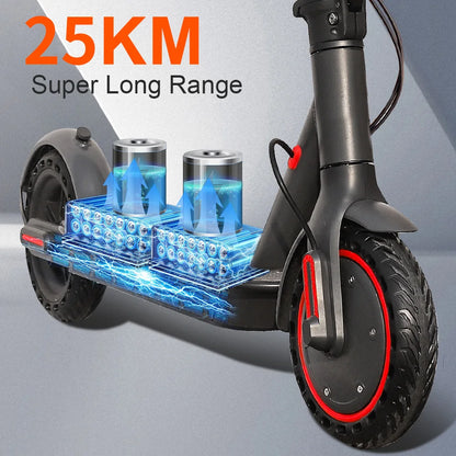 2025 Upgrate AOVOPRO Smart APP Electric Scooter 350W/500W Powerful Motor 36V/42V 25-45KM  Range Adults EScooter with Dual Brake.