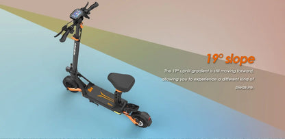 New urban/off-road electric scooter Kukirin G2 PRO 1000W 48 v15.6ah 45HP/H foldable electric scooter with seat.