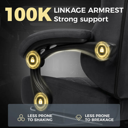 GTPLAYER Gaming Stuhl Stoff Gaming Chair Ergonomisch Bürostuh PC Stuhl, Verstellbarer und Drehbarer Schreibtischstuh