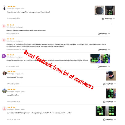 Magnetic Balls Fidget Toy,EDC Anti Stress Relief Toy Antistress Anxiety Sensory Magnet Fidgeting for Adult Kids Autism ADHD Gift.