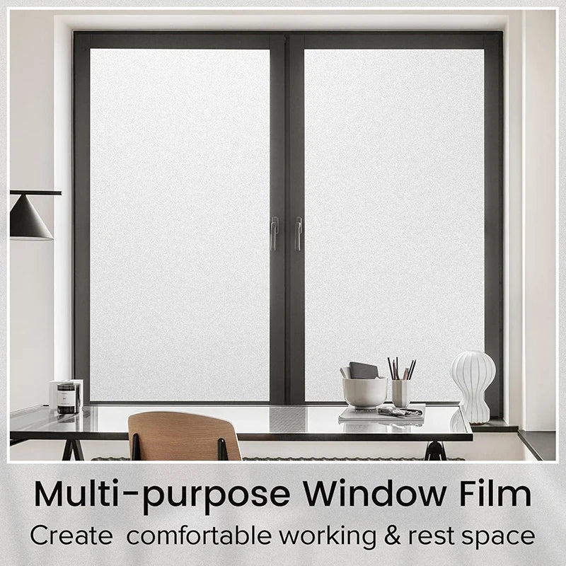Frosted glass window privacy film PVC electrostatic adsorption bathroom window frosted wallpaper home decoration film.