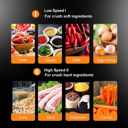 2L/5L Electric Meat Grinder Food Processor Chopper Stainless Steel Kitchen light Machine Chopper Slicer Machine Home Grinder.