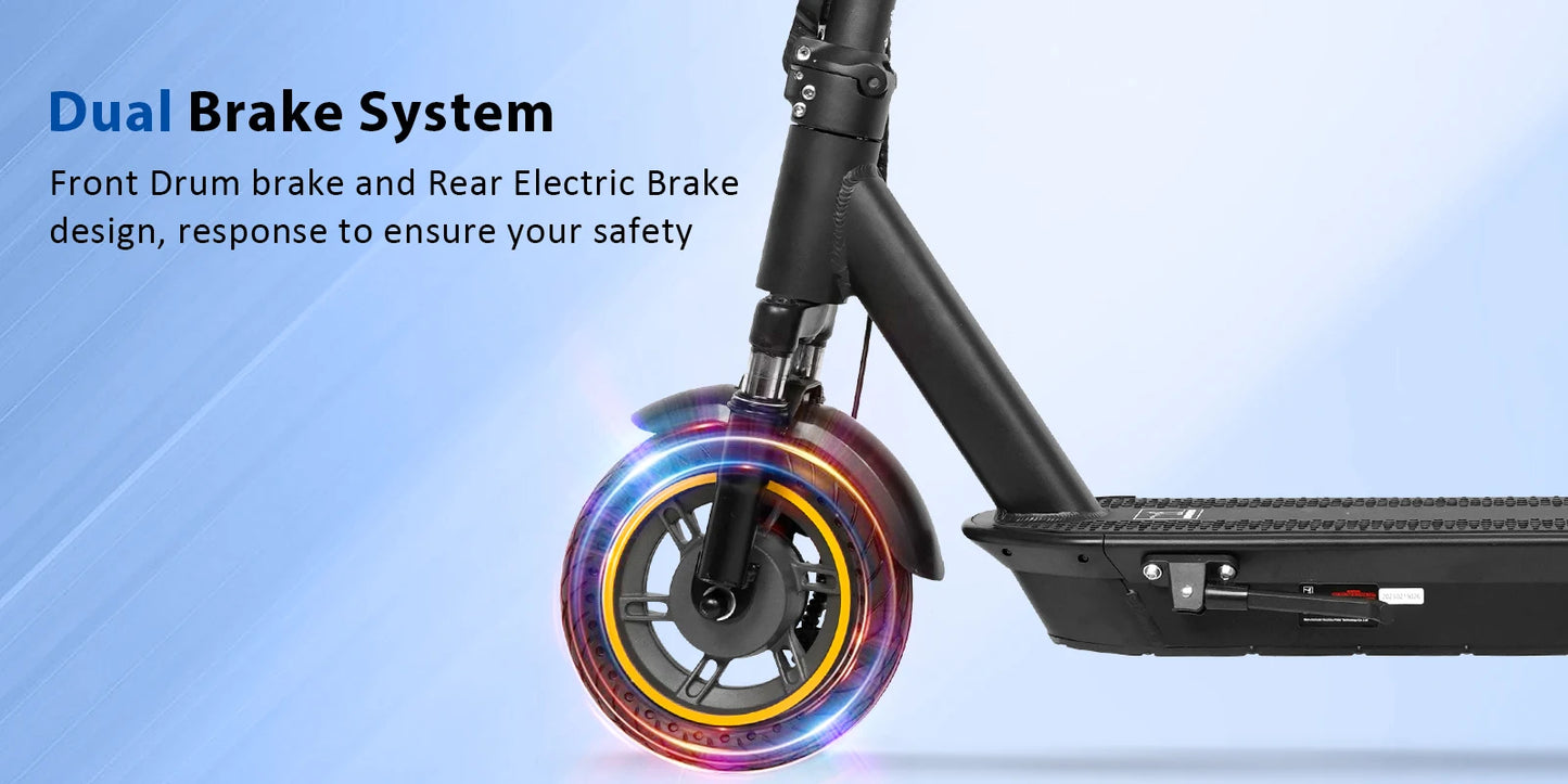 2025 Upgrate AOVOPRO Smart APP Electric Scooter 350W/500W Powerful Motor 36V/42V 25-45KM  Range Adults EScooter with Dual Brake