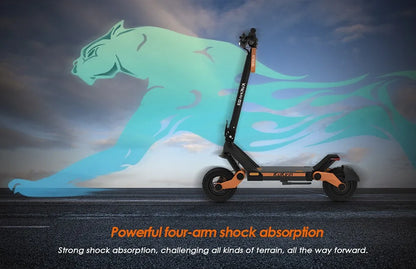 KuKirin G3 Electric Scooter 10" Off-road 1200W Motor 52V 18Ah Lithium battery Max Speed 50km/h, Shock arm Suspension 63km Range